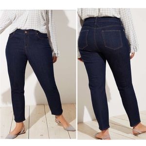 Loft Plus Modern Straight Dark Rinse Size 22